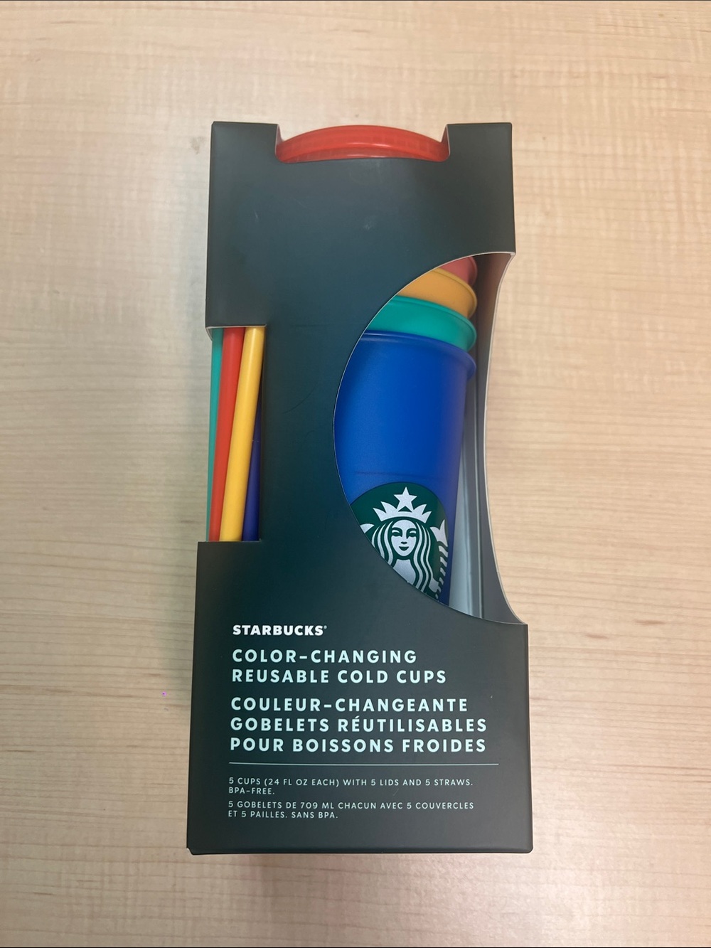 Starbucks color changing reusable cold cups